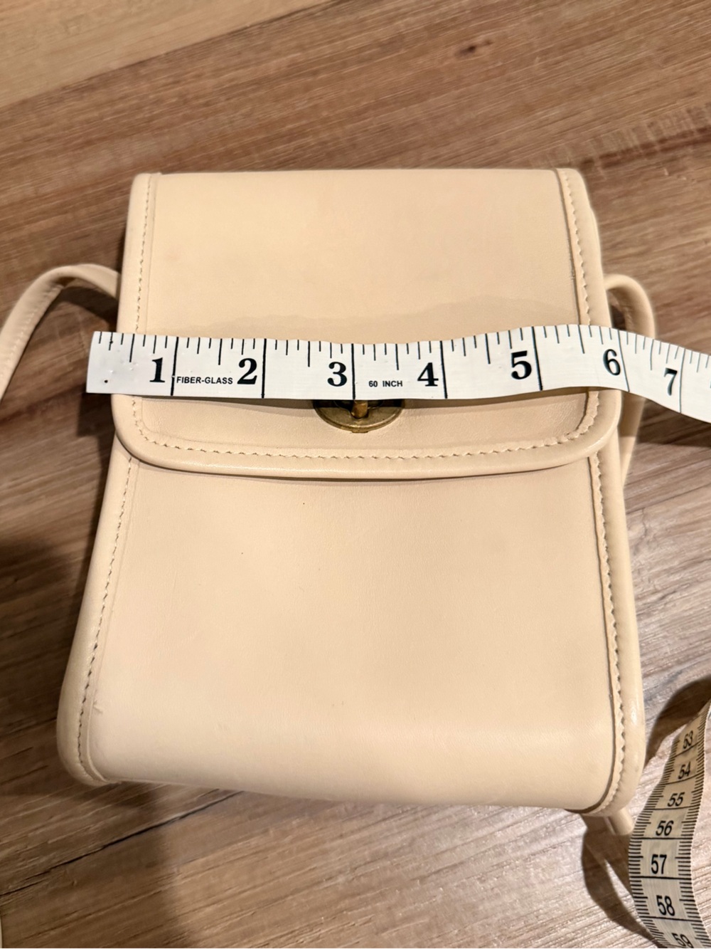Vintage Coach Scooter Crossbody Bag Cream - Picture 12 of 12